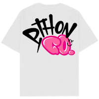 a white t - shirt with the word piton on it